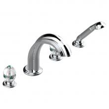 THG A1J-112BSGUS - A1J-112BSGUS - Deck Mounted Tub Filler With Diverter Goliath Spout And Handshower 3/4''