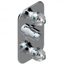 THG A1J-5400BE - A1J-5400BE - Trim For Thg Thermostatic Valve 2 Volume Controls Ref. 5400Ae/Us