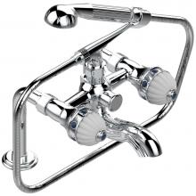 THG A1T-13G/US-A08 - Exposed tub filler with cradle handshower, deck mounted