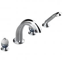THG A1T-112BSGUS - A1T-112BSGUS - Deck Mounted Tub Filler With Diverter Goliath Spout And Handshower 3/4''