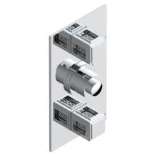 THG A2A-5400BE - A2A-5400BE - Trim For Thg Thermostatic Valve 2 Volume Controls Ref. 5400Ae/Us