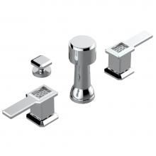 THG A2B-207KA - A2B-207KA - Deck Mounted 3 Hole Bidet W/Vertical Spray Vacuum Breaker And Drain