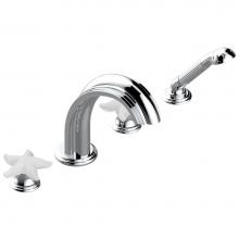 THG A2C-112BSGUS - A2C-112BSGUS - Deck Mounted Tub Filler With Diverter Goliath Spout And Handshower 3/4''