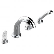 THG A2F-112BSGUS - A2F-112BSGUS - Deck Mounted Tub Filler With Diverter Goliath Spout And Handshower 3/4''