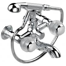 THG A2H-13B/US - A2H-13B/US - Exposed Tub Filler With Cradle Handshower Wall Mounted