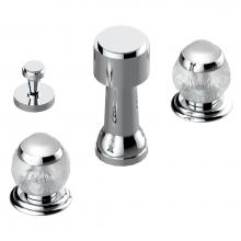 THG A2H-207KA-F05 - Deck mounted 3-hole bidet with vertical spray, vacuum breaker and drain