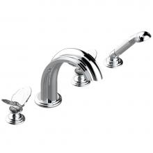 THG A2J-112BSGUS - A2J-112BSGUS - Deck Mounted Tub Filler With Diverter Goliath Spout And Handshower 3/4''