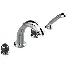 THG A2K-112BSGUS - A2K-112BSGUS - Deck Mounted Tub Filler With Diverter Goliath Spout And Handshower 3/4''