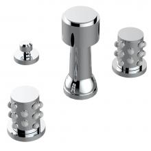 THG A2N-207KA-A02 - Deck mounted 3-hole bidet with vertical spray, vacuum breaker and drain