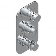 THG A2N-5540BE-GA1 - Trim for thg thermostat with 2-way diverter and on/off control, rough part supplied with fixing bo