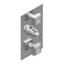 THG A2U-5400BE-F05 - Trim for THG thermostatic valve 2 volume controls, rough part supplied with fixing box ref. 5 400A