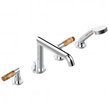 THG A34-112BSGUS - A34-112BSGUS - Deck Mounted Tub Filler With Diverter Goliath Spout And Handshower 3/4''