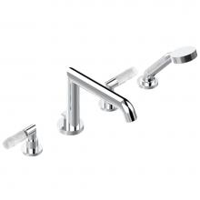 THG A35-112BSGUS - A35-112BSGUS - Deck Mounted Tub Filler With Diverter Goliath Spout And Handshower 3/4''