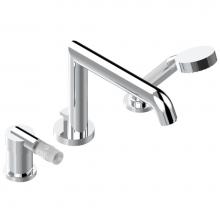THG A35-113BSGUS - A35-113BSGUS - Deck Mounted Tub Filler Single Control With Diverter Super Goliath Spout And Handsh