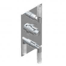 THG A35-5400BE-F05 - Trim for THG thermostatic valve 2 volume controls, rough part supplied with fixing box ref. 5 400A