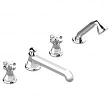 THG A54-112BSGUS-A02 - Roman tub set with divertor spout and handshower, 3/4'' valves