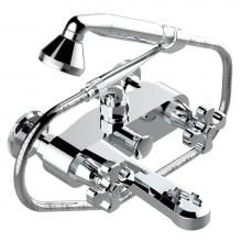THG A54-13B/US - A54-13B/US - Exposed Tub Filler With Cradle Handshower Wall Mounted