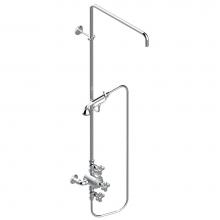 THG A54-64TRCD/US - A54-64TRCD/US - Exposed Thermostatic Shower Mixer 2 Volume Controls Column And Handshower On Cradl