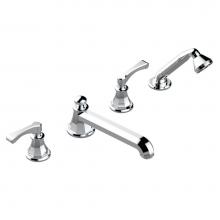 THG A55-112BSGUS - A55-112BSGUS - Deck Mounted Tub Filler With Diverter Goliath Spout And Handshower 3/4''