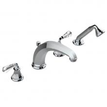 THG A56-112BSGBHUS - A56-112BSGBHUS - Deck Mounted Tub Set With High Divertor Spout And Handshower 3/4'' Valv
