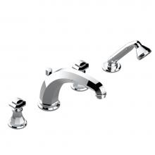 THG A57-112BSGBHUS - A57-112BSGBHUS - Deck Mounted Tub Set With High Divertor Spout And Handshower 3/4'' Valv