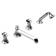 THG A57-112BSGUS - A57-112BSGUS - Deck Mounted Tub Filler With Diverter Goliath Spout And Handshower 3/4''
