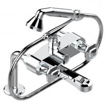 THG A57-13G/US-A08 - Exposed tub filler with cradle handshower, deck mounted