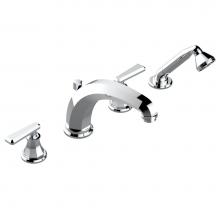 THG A58-112BSGBHUS - A58-112BSGBHUS - Deck Mounted Tub Set With High Divertor Spout And Handshower 3/4'' Valv