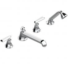THG A58-112BSGUS - A58-112BSGUS - Deck Mounted Tub Filler With Diverter Goliath Spout And Handshower 3/4''