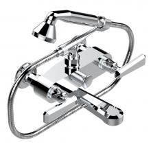 THG A58-13B/US - A58-13B/US - Exposed Tub Filler With Cradle Handshower Wall Mounted