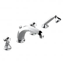 THG A59-112BSGBHUS - A59-112BSGBHUS - Deck Mounted Tub Set With High Divertor Spout And Handshower 3/4'' Valv