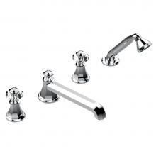 THG A59-112BSGUS - A59-112BSGUS - Deck Mounted Tub Filler With Diverter Goliath Spout And Handshower 3/4''