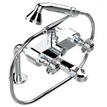 THG A59-13G/US-A02 - Exposed tub filler with cradle handshower, deck mounted