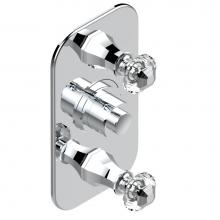 THG A59-5400BE-F05 - Trim for THG thermostatic valve 2 volume controls, rough part supplied with fixing box ref. 5 400A