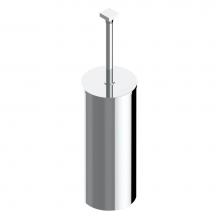 THG G5E-4700C - G5E-4700C - Metal Toilet Brush Holder With Brush With Cover Floor Mounted