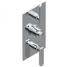 THG A6B-5400BE-F05 - Trim for THG thermostatic valve 2 volume controls, rough part supplied with fixing box ref. 5 400A