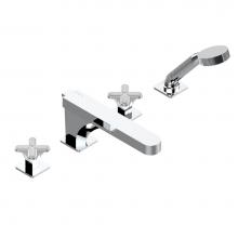 THG A6G-112BSGUS - A6G-112BSGUS - Deck Mounted Tub Filler With Diverter Goliath Spout And Handshower 3/4''