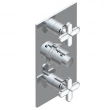 THG A6G-5400BE-F05 - Trim for THG thermostatic valve 2 volume controls, rough part supplied with fixing box ref. 5 400A