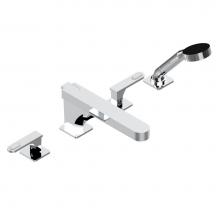 THG A6H-112BSGUS - A6H-112BSGUS - Deck Mounted Tub Filler With Diverter Goliath Spout And Handshower 3/4''