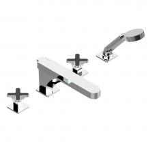 THG A6N-112BSGUS - A6N-112BSGUS - Deck Mounted Tub Filler With Diverter Goliath Spout And Handshower 3/4''