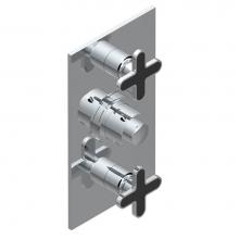 THG A6N-5400BE-F05 - Trim for THG thermostatic valve 2 volume controls, rough part supplied with fixing box ref. 5 400A