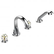 THG A7A-112BUS - A7A-112BUS - Deck Mounted Tub Filler With Diverter Spout And Handshower 3/4'' Valves