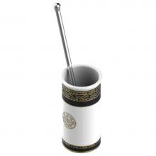 THG A7F-4700B - A7F-4700B - Porcelain Toilet Brush Holder With Brush Floor Mounted