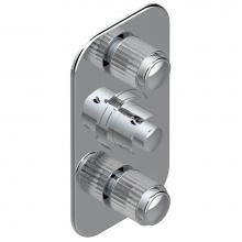 THG A9B-5400BE-F05 - Trim for THG thermostatic valve 2 volume controls, rough part supplied with fixing box ref. 5 400A