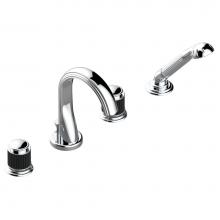 THG A9C-112BUS-A08 - Roman tub set with divertor spout and handshower, 3/4'' valves