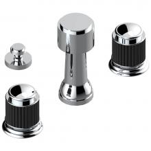 THG A9C-207KA-A08 - Deck mounted 3-hole bidet with vertical spray, vacuum breaker and drain
