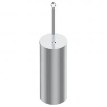 THG U1K-4700C-F05 - Metal toilet brush holder with brush with cover floor mounted