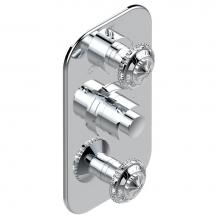 THG G24-5540BE-F05 - Trim for thg thermostat with 2-way diverter and on/off control, rough part supplied with fixing bo