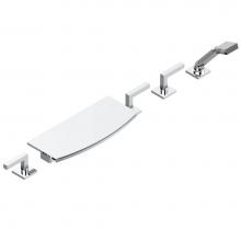 THG G1U-1120/EUS - G1U-1120/EUS - Deck Mounted 3 Valves Roman Tub Set With Handspray And Divertor