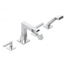 THG G1U-112BGUS-F05 - Roman tub set with divertor spout and handshower, 3/4'' valves